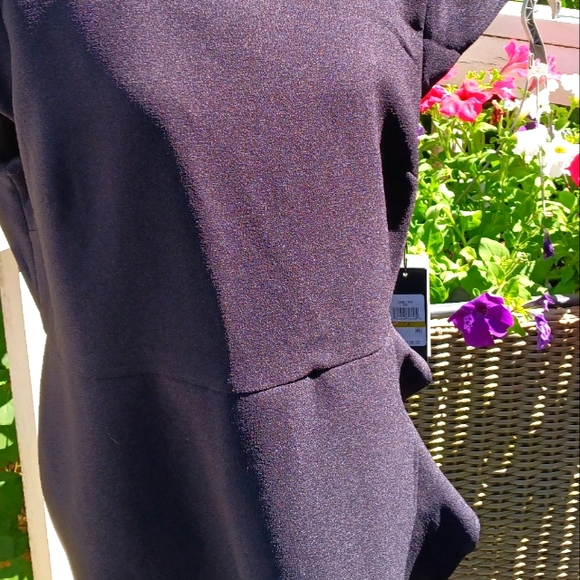 NWT Karl Lagerfeld Paris little black dress cascading ruffle skirt size … - Picture 4 of 7